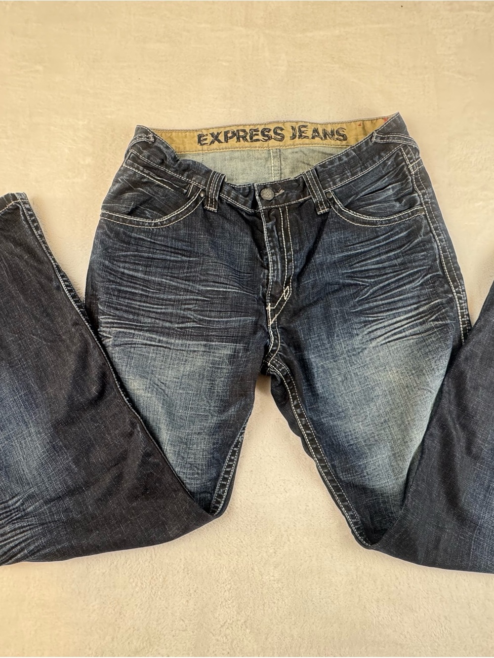 Express Men’s Kingston Jeans 34x30 Classic fit, Boot cut, Regular Rise